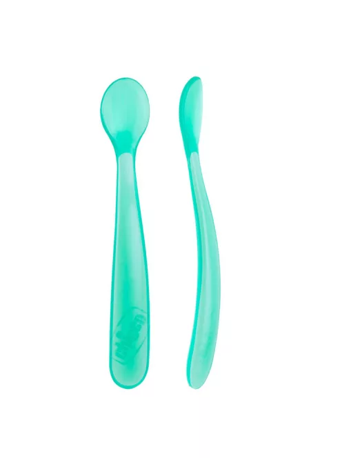 Chicco Szilikon kanál hajlékony fejrésszel 2 db csúszásmentes fogás