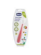 Chicco Red Up puha, szilikon kanál, piros