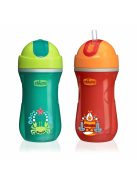 Chicco Sport Cup duplafalú kulacs, 1 db szívószálas neutral, 266 ml