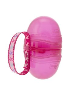   Chicco Kétrekeszes, sterilizálható cumitartó - rózsaszín