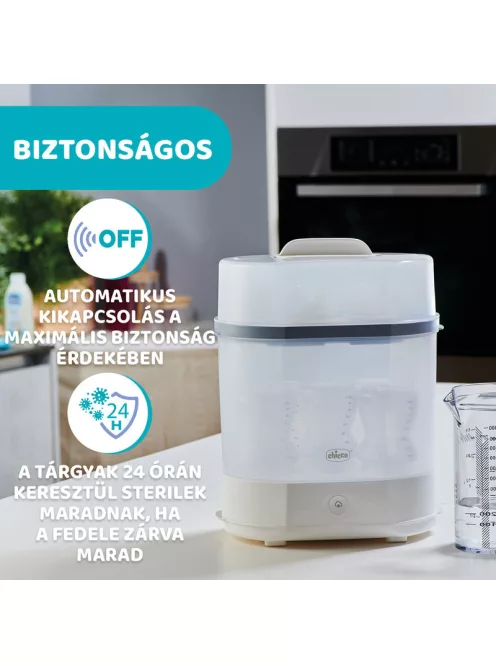 Chicco Elektromos gőzsterilizáló 3in1-ben - fehér