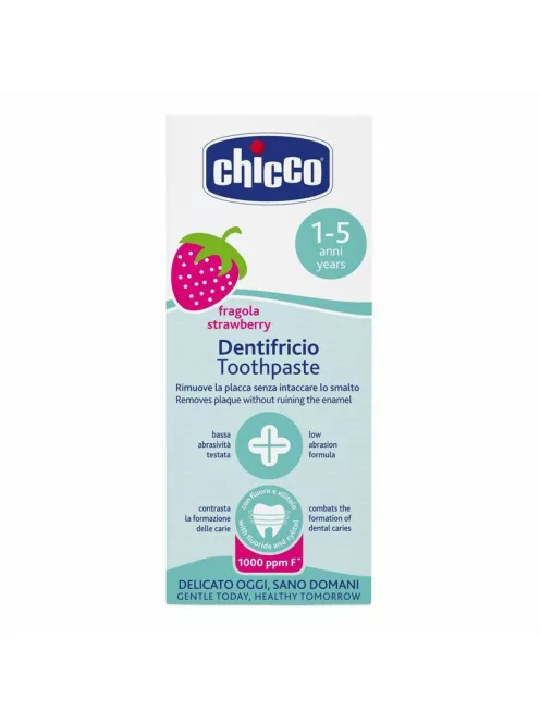 Chicco Eper ízű fogkrém fluoridos 50 ml xilittel - 1-5 év