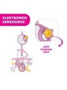 Chicco Next 2 Dreams zenélő forgóka - éjszakai fény rózsaszín