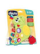 Chicco Arthur dínó textil csörgő-rágóka textil bébijáték