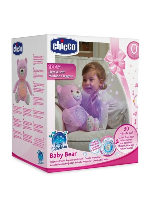 Chicco Baby Bear plüss maci projektor vetítő és ejszakai lámpa