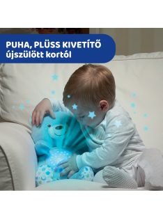   Chicco Baby Bear plüss maci projektor vetítő és éjszakai lámpa - kék
