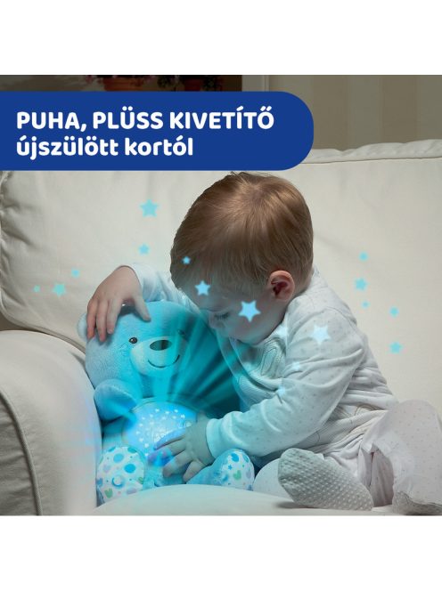 Chicco Baby Bear plüss maci projektor vetítő és éjszakai lámpa-neutral