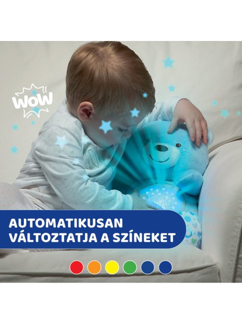 Chicco Baby Bear plüss maci projektor vetítő és éjszakai lámpa-neutral