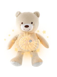   Chicco Baby Bear plüss maci projektor vetítő és éjszakai lámpa - neutral