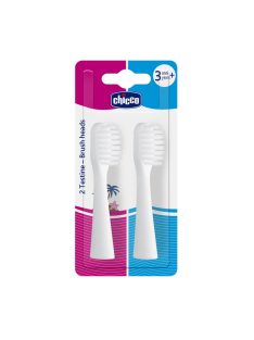 Chicco Elemes fogkefe-pótfej 2 db fehér