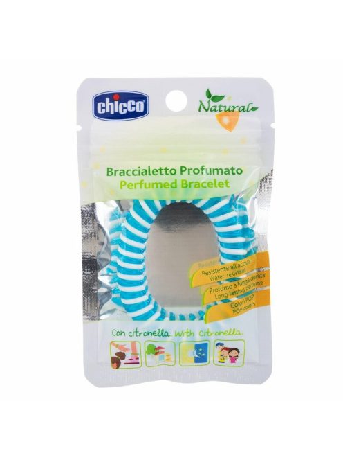 Chicco Natural Bracelet - citronellával illatosított karkötő, vízálló, 1 db