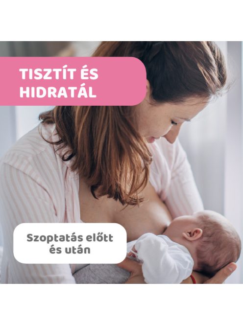 Chicco Melltörlőkendő szoptatás előtt és után - 16 db, E-vitaminnal, glicerinnel és prebiotikus Biolin®-nal