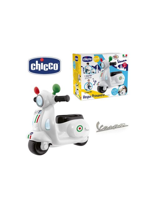 Chicco Vespa Primavera Italia robogó 12-36 hó lábbal hajtós fehér