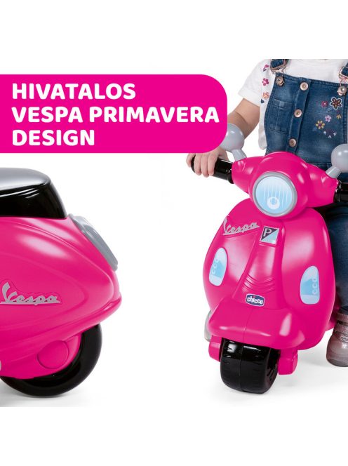 Chicco Vespa Primavera robogó 12-36 hó, lábbal hajtós, rózsaszín