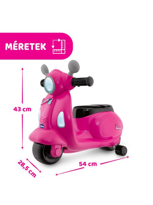 Chicco Vespa Primavera robogó 12-36 hó, lábbal hajtós, rózsaszín