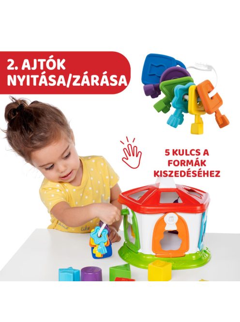 Chicco Smart2Play házikó kulcsokkal, készségfejlesztő játék