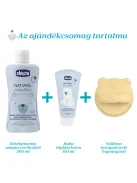 Chicco Nat.Sens. ajándék kozmetikai szett sampon&fürdető+testápoló+szil.mosókefe a