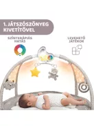 Chicco Játszószőnyeg projektorral játékhíddal bézs