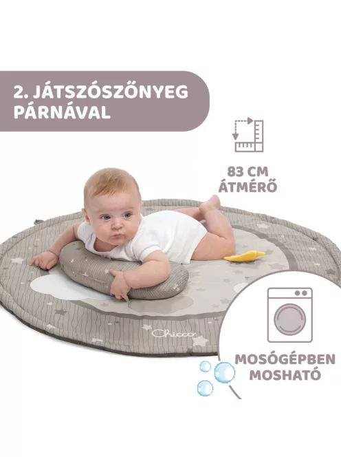 Chicco Játszószőnyeg projektorral játékhíddal bézs