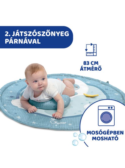 Chicco Játszószőnyeg projektorral játékhíddal blue