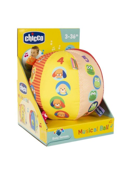 Chicco Puha, zenélő bébilabda, Baby Senses