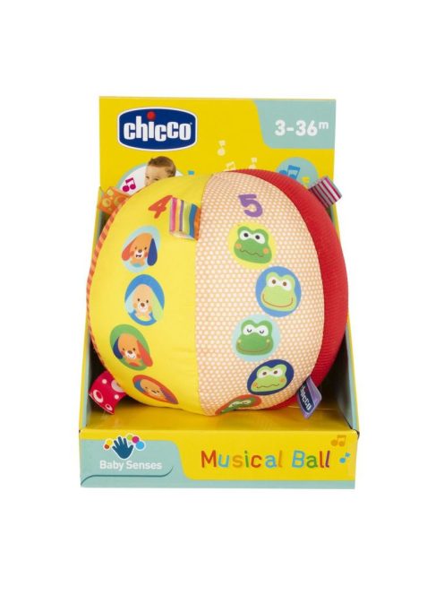 Chicco Puha, zenélő bébilabda, Baby Senses