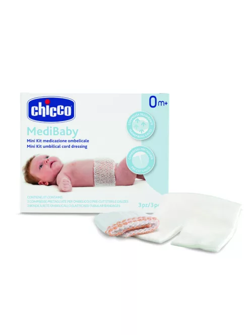 Chicco Köldökvédő szett 3 db háló és mull-lap