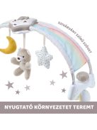 Chicco Rainbow Sky kiságy játékhíd és éjszakai fény, elemes, fehér
