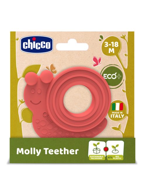 Chicco Molly csigás rágóka ECO+ bioműanyag felhasználásával