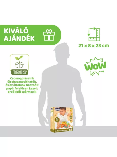 Chicco Baobab fa formájú kirakós játék ECO+ ökoműanyag