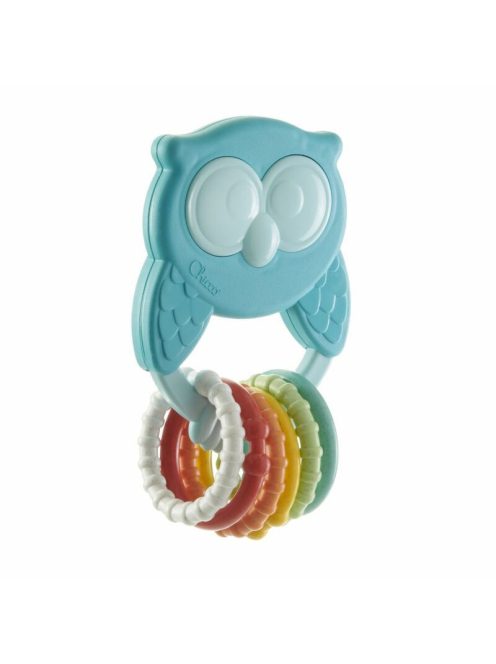 Chicco Owly bagoly csörgő-rágóka ECO+ ökoműanyag