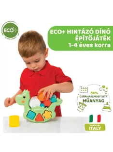 Chicco Hintázó dínó építőjáték 2in1 ECO+ anyag