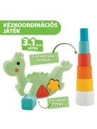 Chicco Hintázó dínó építőjáték 2in1 ECO+ ökoanyag