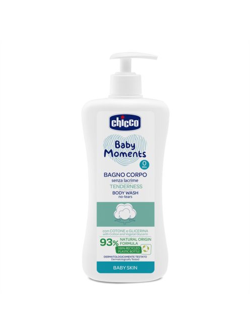 Chicco Fürdető Tenderness 500 ml - könnymentes gyapotkivonattal és növényi glicerinnel