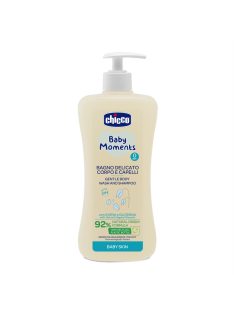   Chicco Fürdető & sampon 500 ml - újszülöttbőrre zabkivonat és növényi glicerin, semleges pH