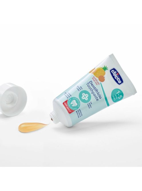 Chicco Vegyes gyümölcs ízű fogkrém 50 ml fluoridos xilittel Tuttifrutti 1-5 éves korra