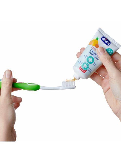 Chicco Vegyes gyümölcs ízű fogkrém 50 ml fluoridos xilittel Tuttifrutti 1-5 éves korra