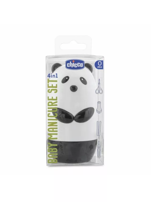 Chicco Manikűrkészlet 4in1 - Panda maci olló-csipesz-reszelő