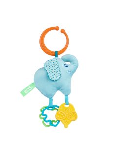  Chicco Elephant On the Go Eco+ rágókás textiljáték ökoanyagból