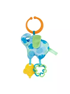   Chicco Elephant On the Go Eco+ rágókás textiljáték ökoanyagból