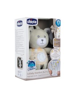   Chicco Lullaby Stardust Bunny zenélő-fénylő, altató plüss nyuszi