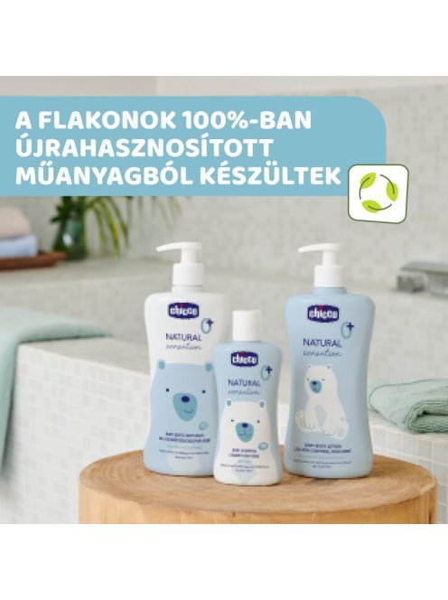 Chicco Gyengéd babafürdető 500 ml Aloe és Kamilla kivonattal - kék-fehér