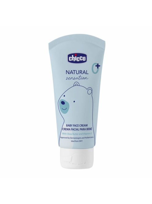 Chicco Arcápoló krém 50 ml Natural Sensation - Shea vaj és E-vitamin kék 50 ml