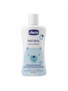 Chicco Gyengéd babafürdető, Natural Sensation aloe és kamilla kivonattal, kék-fehér, 200 ml