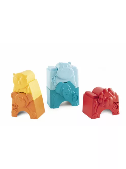 Chicco 2in1 Építőjáték műanyagból – állatos torony