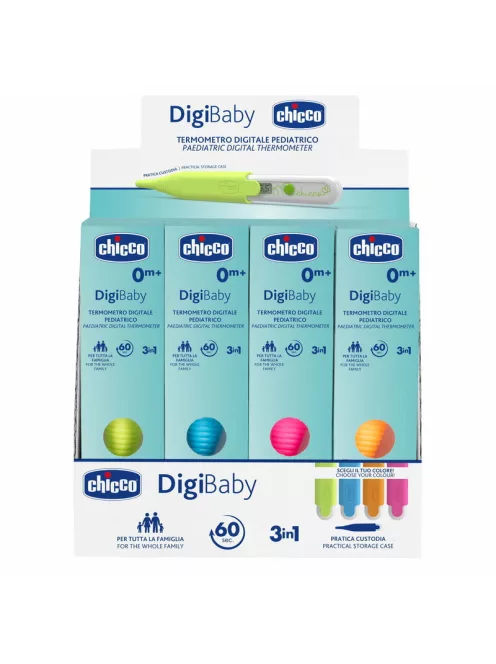 Chicco Digi Baby digitális hőmérő 1 db tokban - ultra kicsi