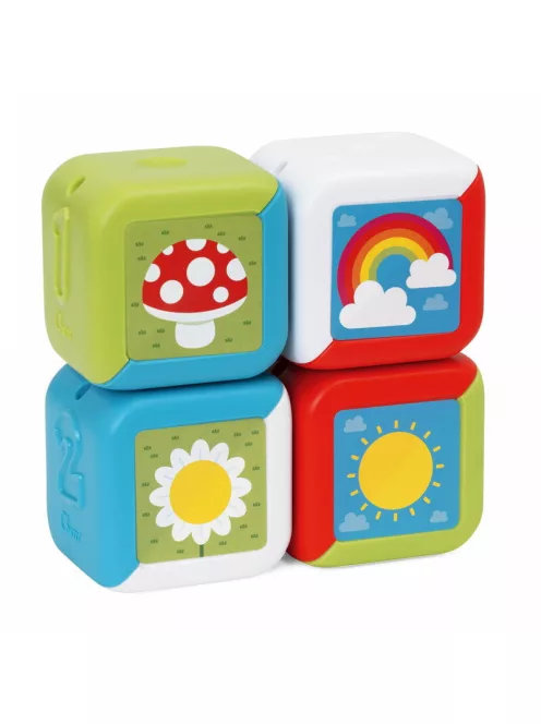 Chicco Építőkockák 2in1 manuális játék kézfejlesztő és logika
