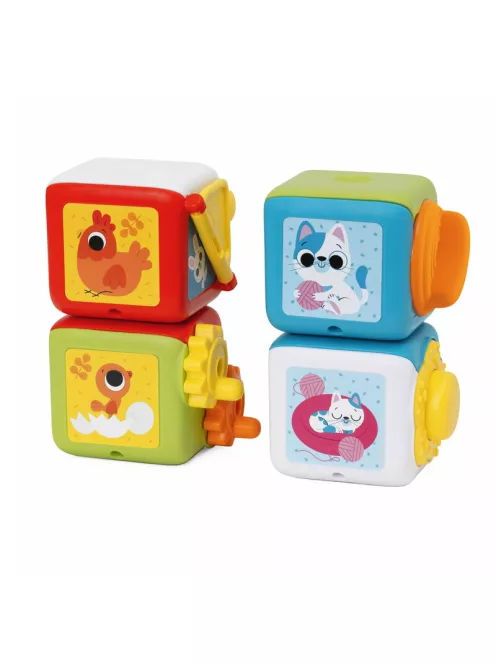 Chicco Építőkockák 2in1 manuális játék kézfejlesztő és logika
