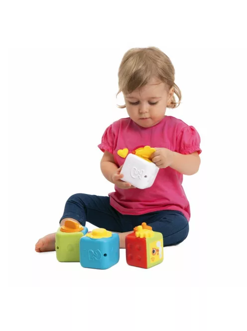 Chicco Építőkockák 2in1 manuális játék kézfejlesztő és logika