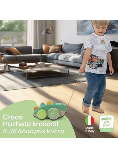 Chicco Húzogatós játék-krokodil - zöld